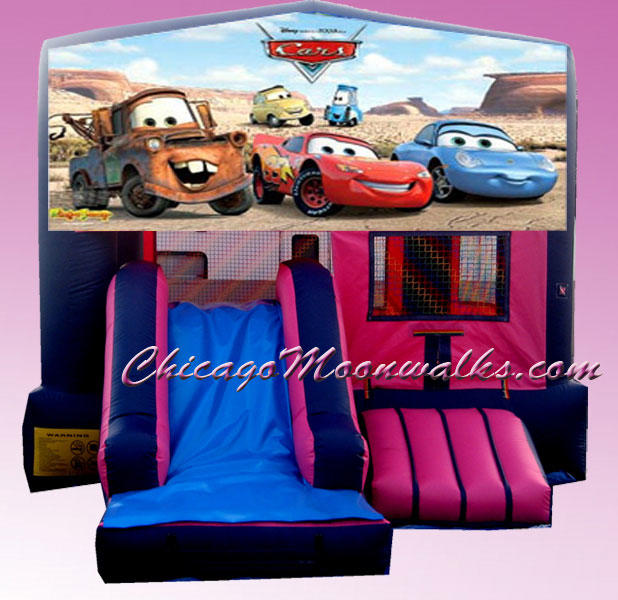 Disney Cars 3 in 1 Inflatable Combo Bounce House Rental Chicago Illinois